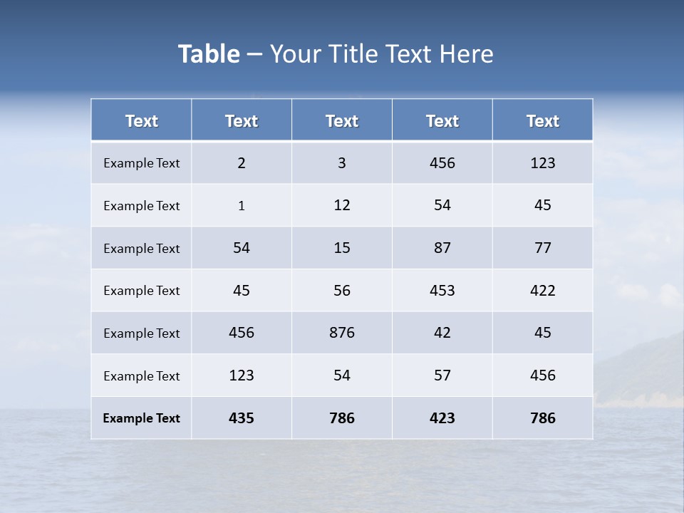 Heavy Coast Sky PowerPoint Template