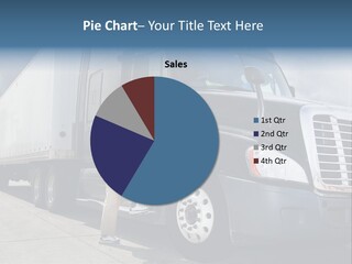 Commercial Cargo Truck Truck PowerPoint Template