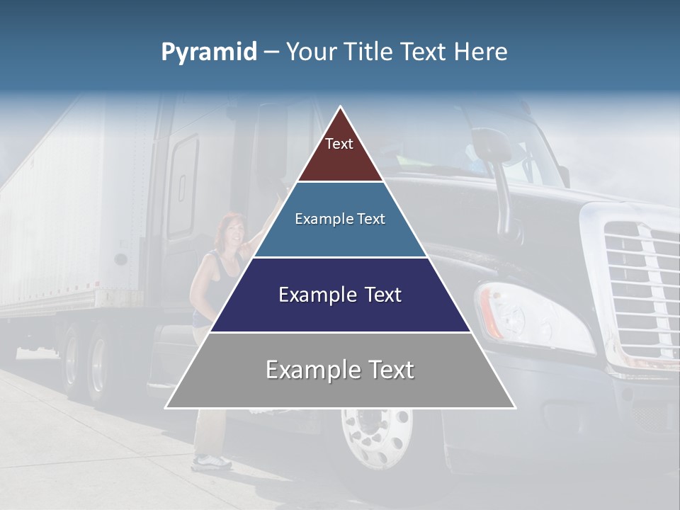 Commercial Cargo Truck Truck PowerPoint Template