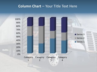 Commercial Cargo Truck Truck PowerPoint Template