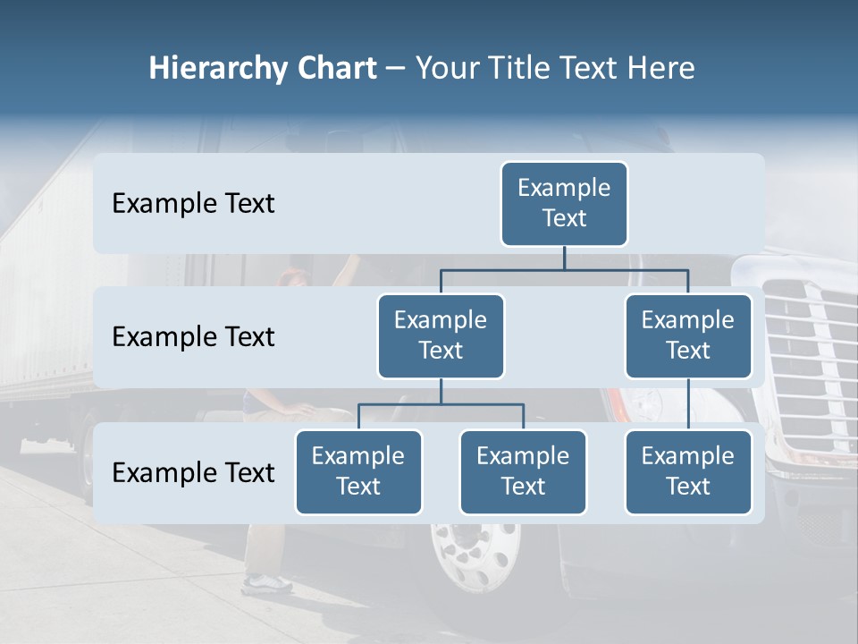 Commercial Cargo Truck Truck PowerPoint Template