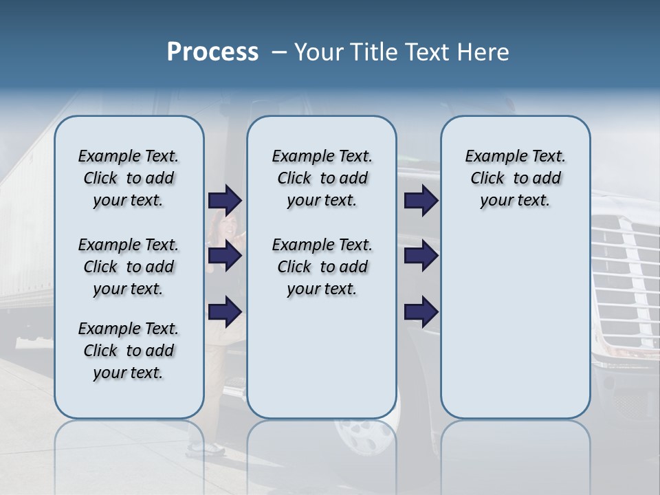 Commercial Cargo Truck Truck PowerPoint Template