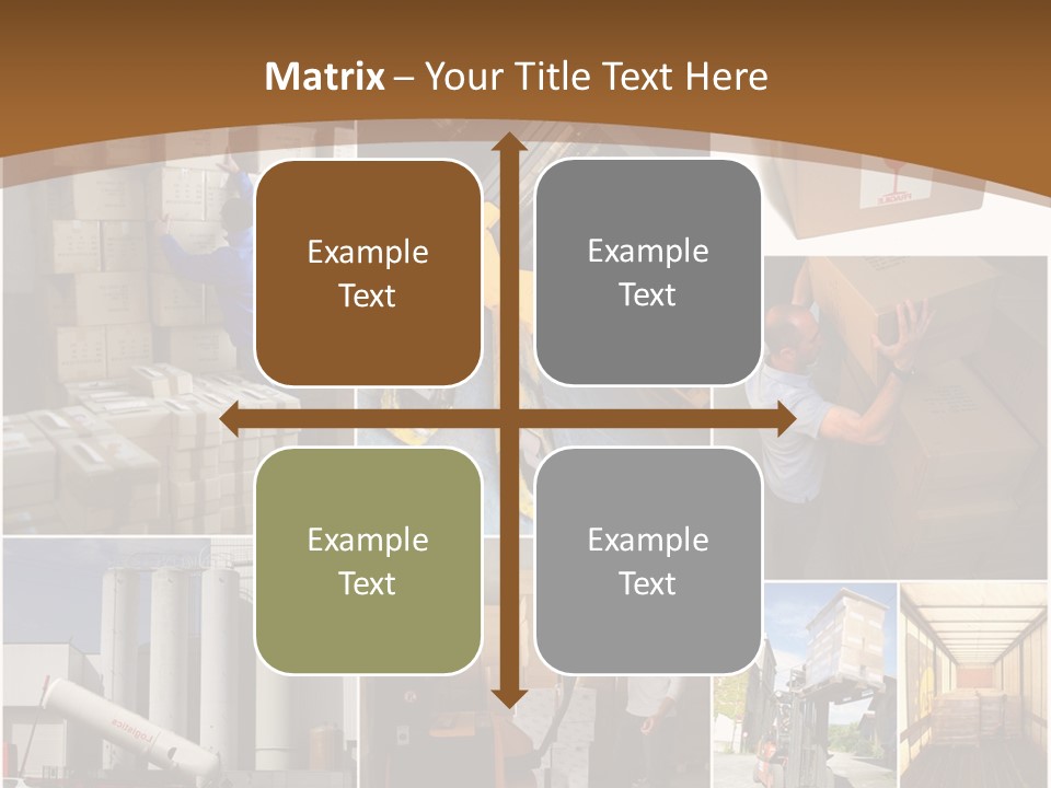 Colis Stockage Livreur PowerPoint Template