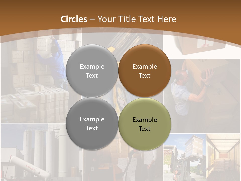 Colis Stockage Livreur PowerPoint Template