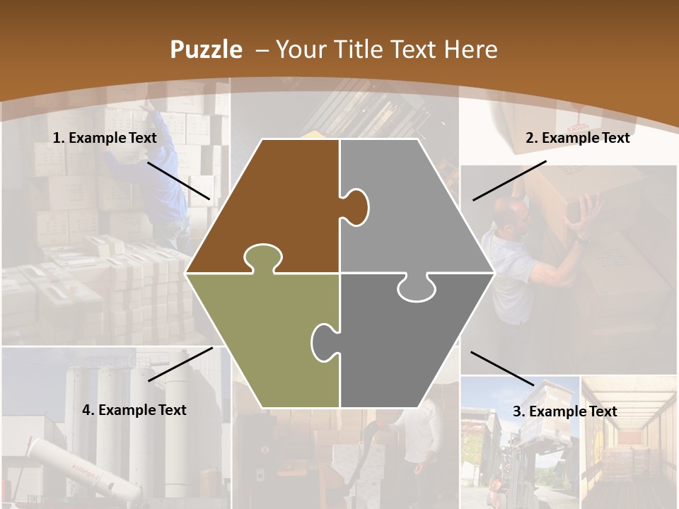 Colis Stockage Livreur PowerPoint Template