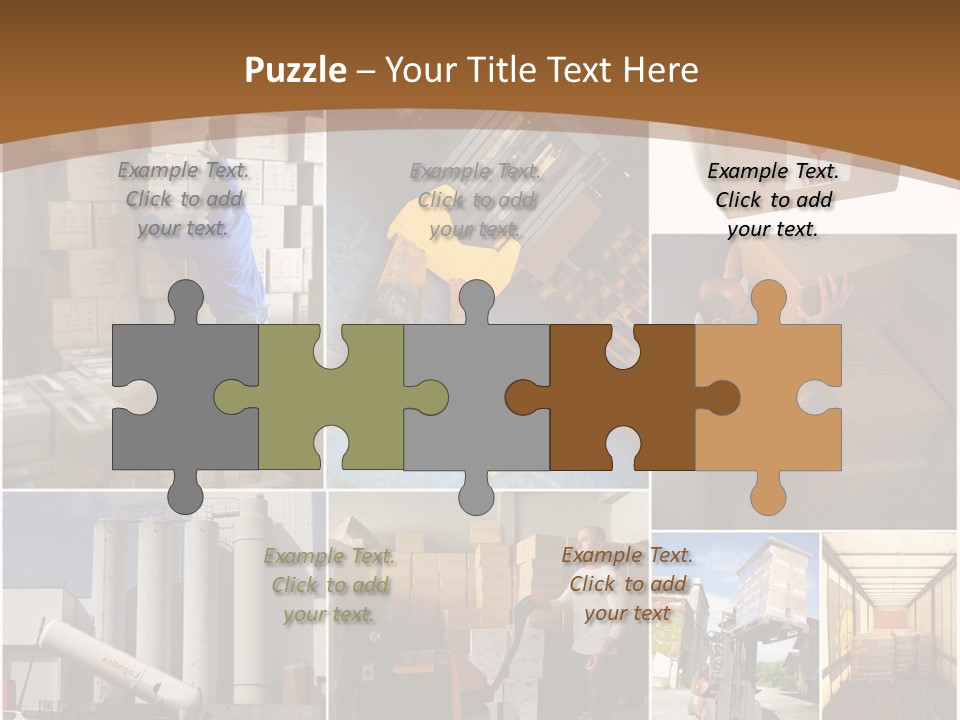 Colis Stockage Livreur PowerPoint Template