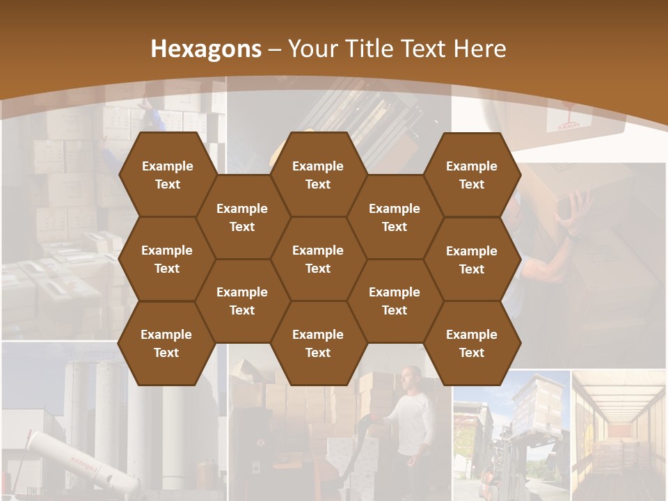 Colis Stockage Livreur PowerPoint Template