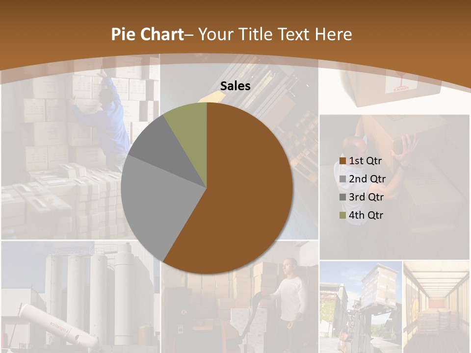 Colis Stockage Livreur PowerPoint Template