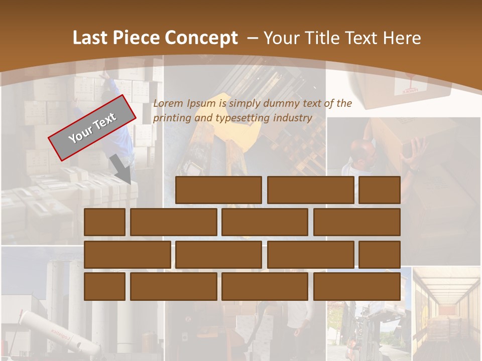 Colis Stockage Livreur PowerPoint Template