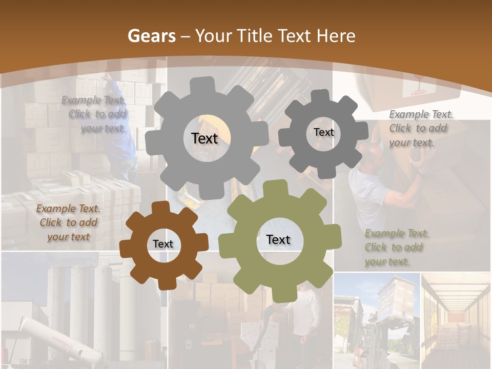 Colis Stockage Livreur PowerPoint Template