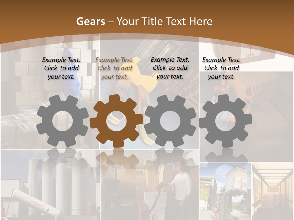 Colis Stockage Livreur PowerPoint Template