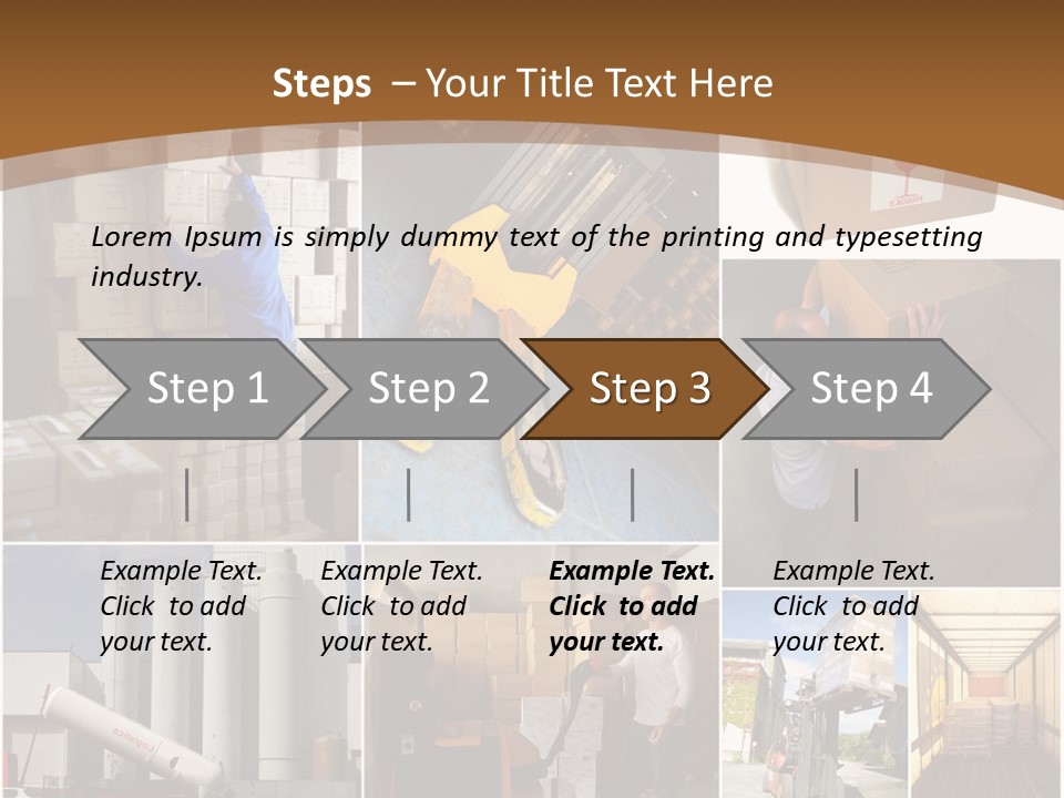 Colis Stockage Livreur PowerPoint Template