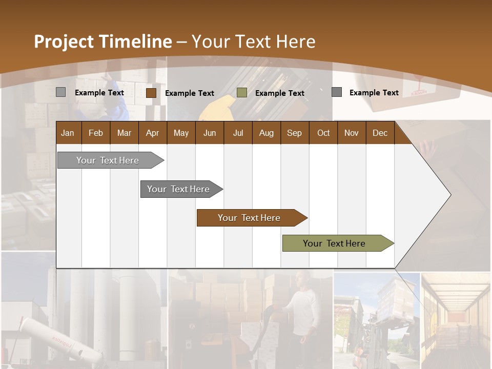Colis Stockage Livreur PowerPoint Template