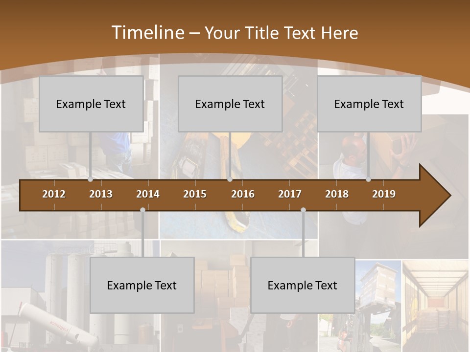 Colis Stockage Livreur PowerPoint Template