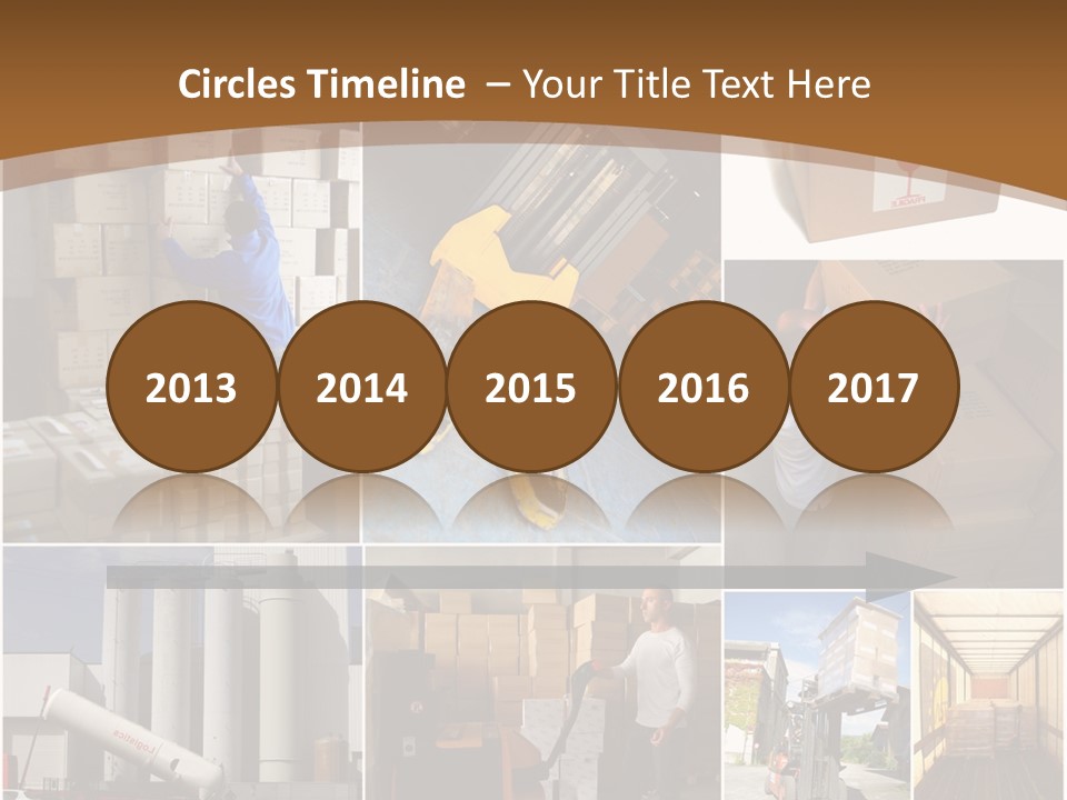 Colis Stockage Livreur PowerPoint Template