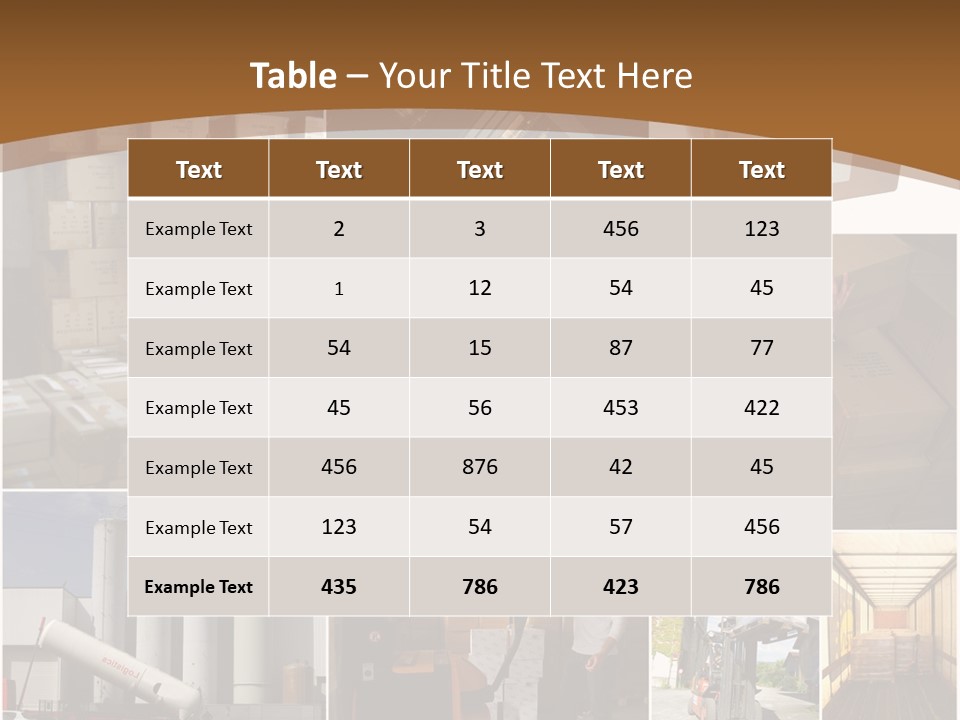 Colis Stockage Livreur PowerPoint Template