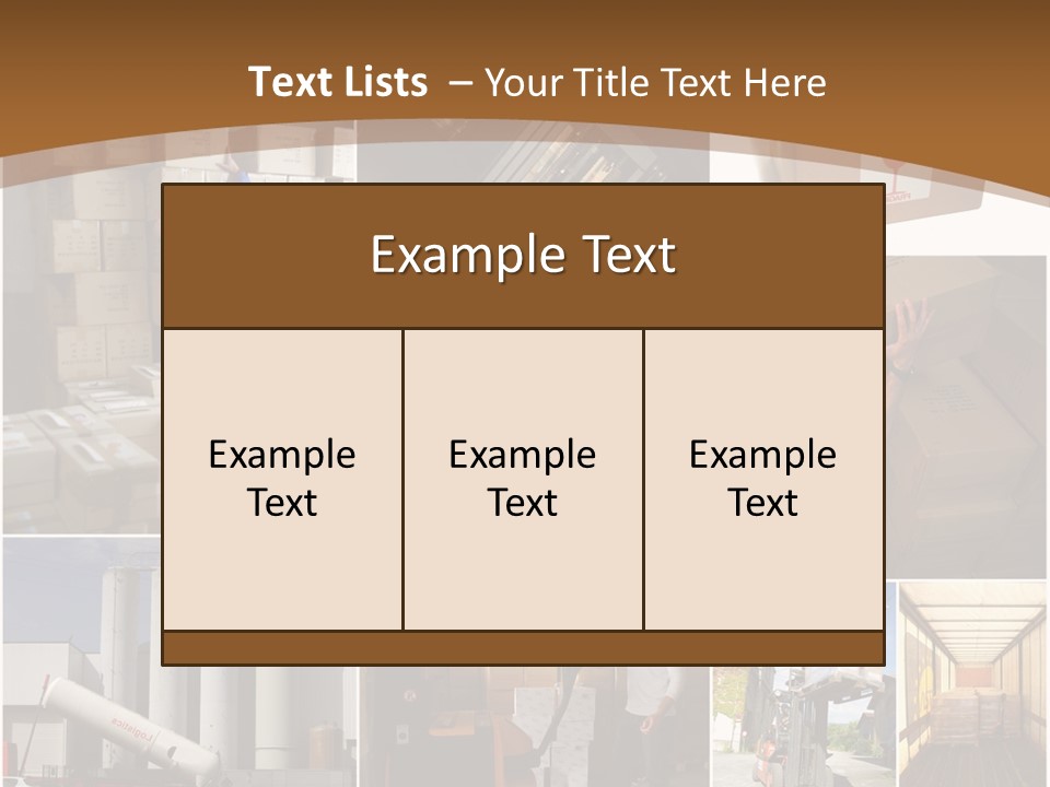 Colis Stockage Livreur PowerPoint Template