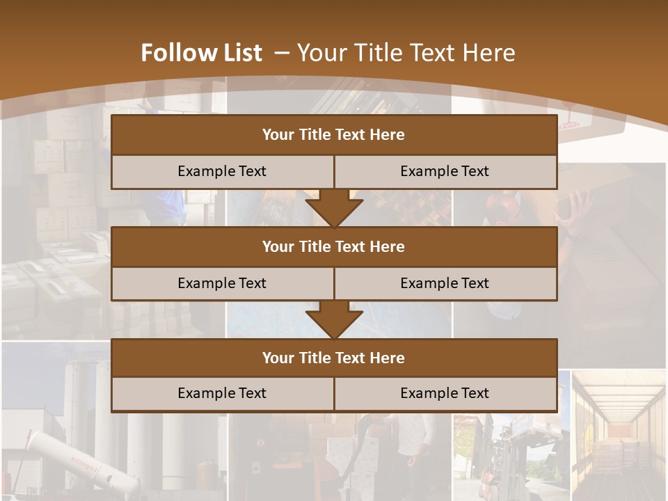 Colis Stockage Livreur PowerPoint Template