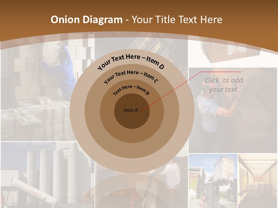 Colis Stockage Livreur PowerPoint Template