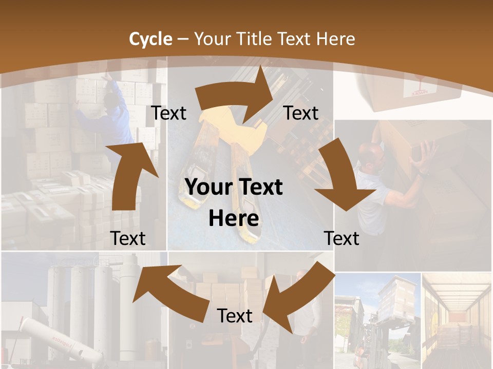 Colis Stockage Livreur PowerPoint Template