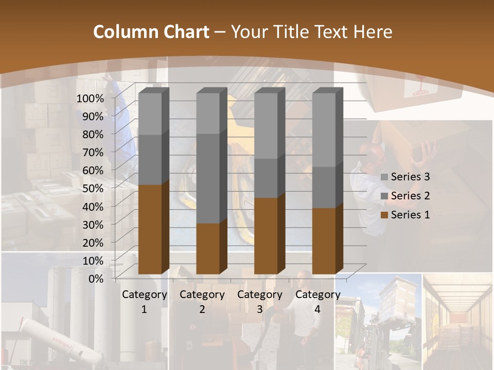 Colis Stockage Livreur PowerPoint Template