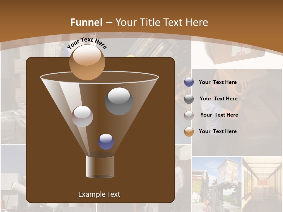 Colis Stockage Livreur PowerPoint Template