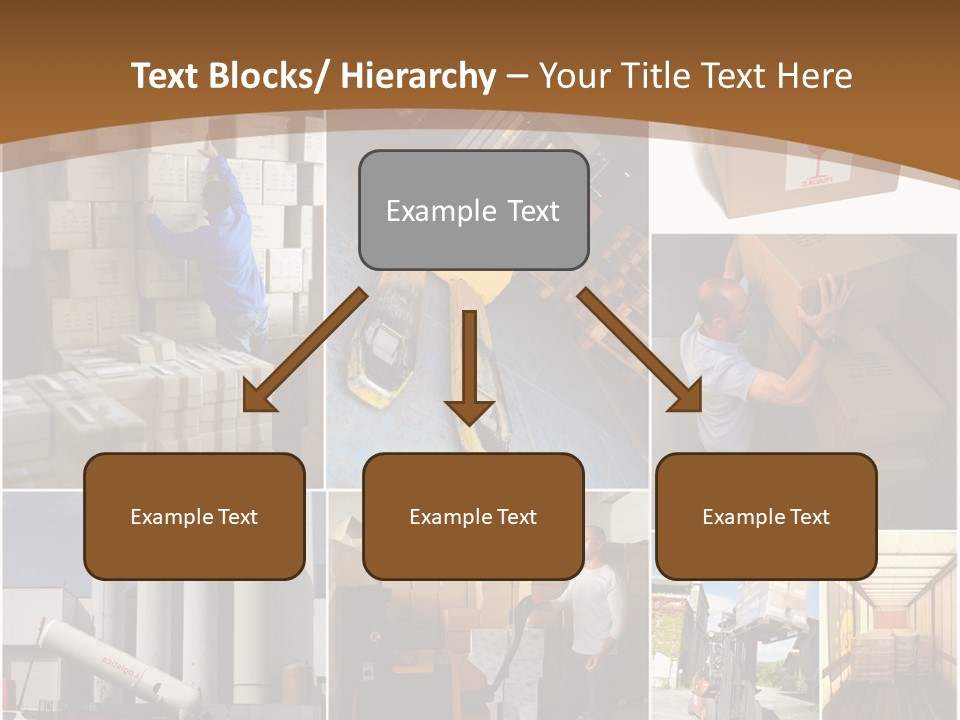 Colis Stockage Livreur PowerPoint Template