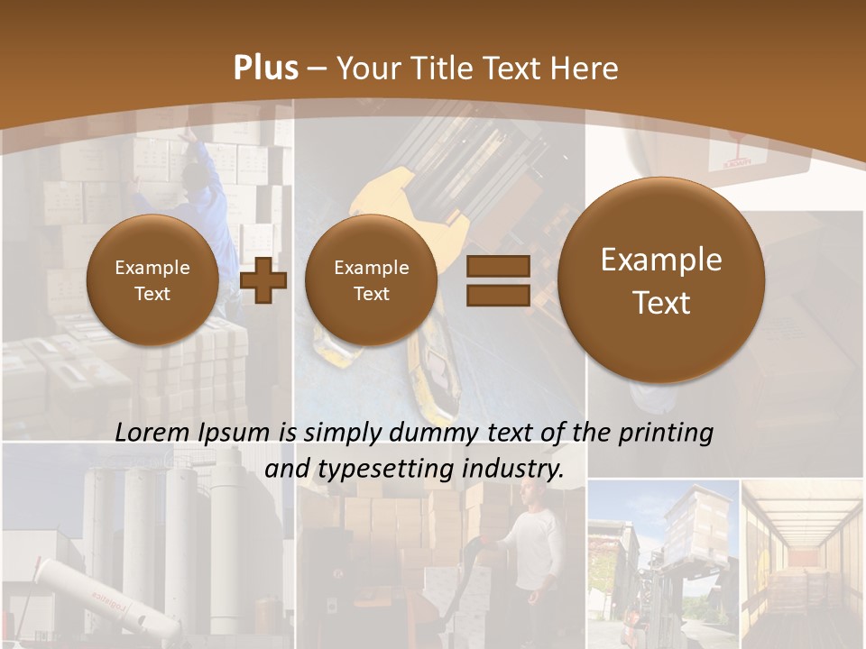 Colis Stockage Livreur PowerPoint Template