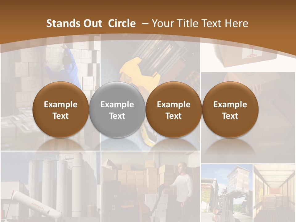 Colis Stockage Livreur PowerPoint Template