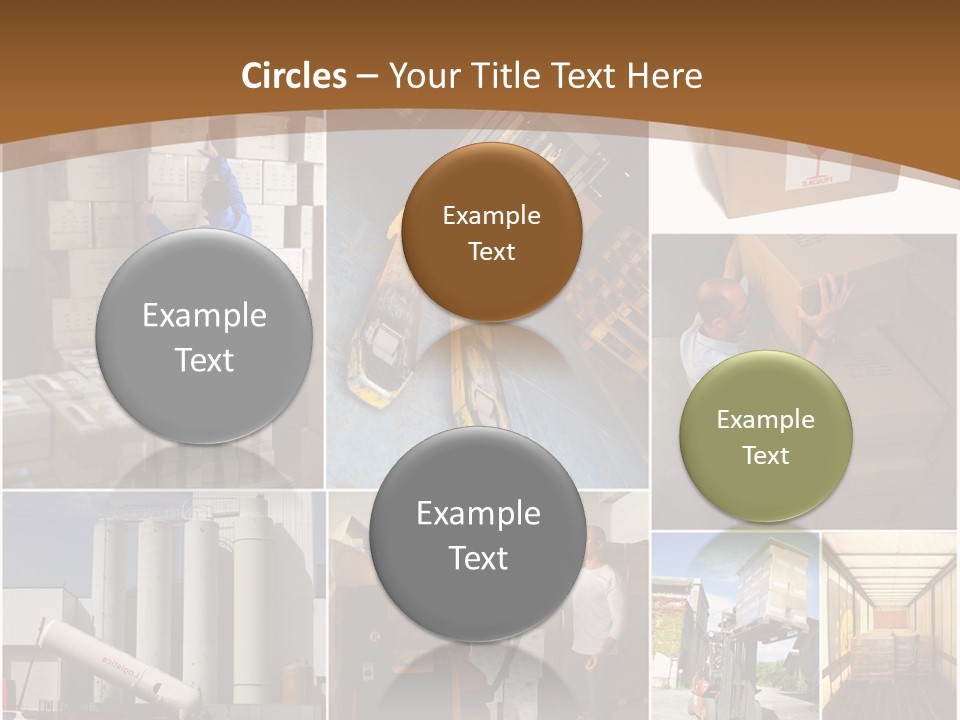 Colis Stockage Livreur PowerPoint Template