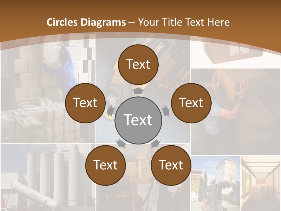 Colis Stockage Livreur PowerPoint Template
