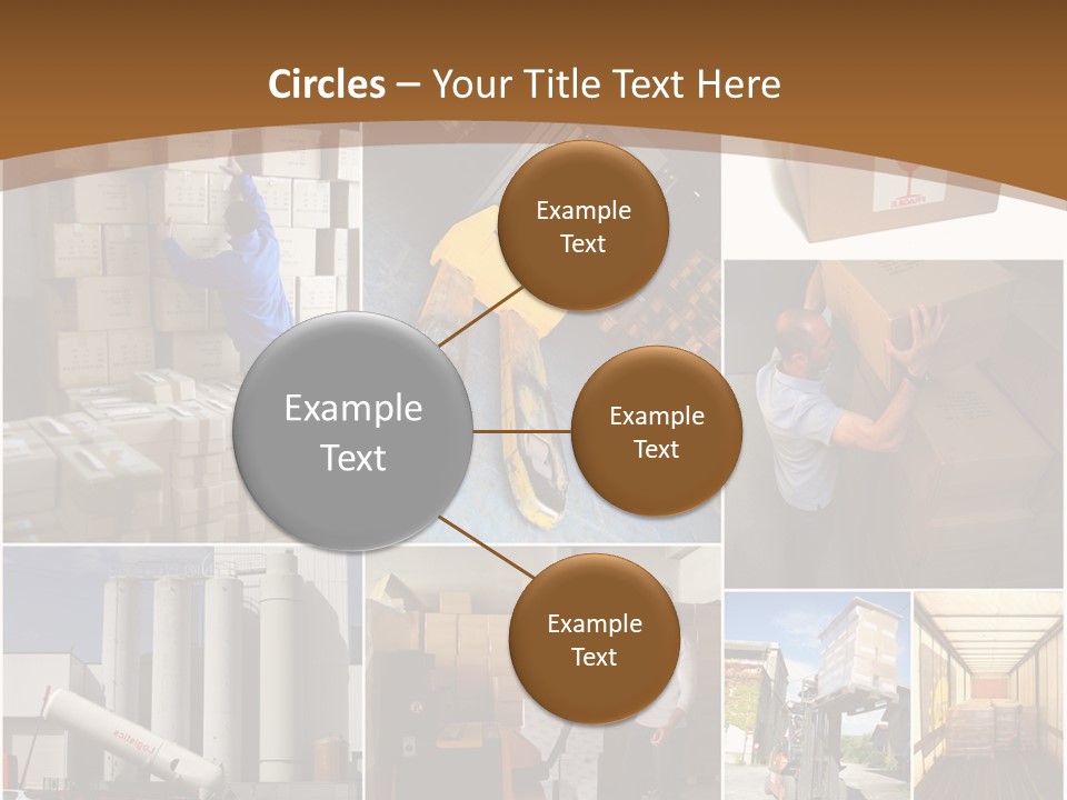 Colis Stockage Livreur PowerPoint Template