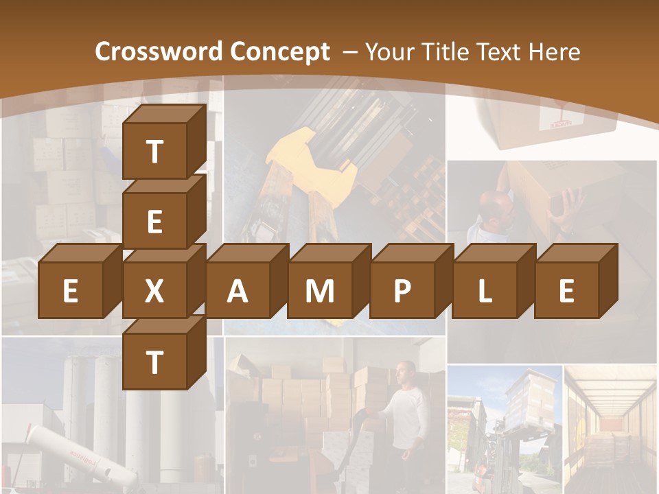 Colis Stockage Livreur PowerPoint Template