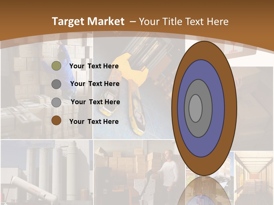 Colis Stockage Livreur PowerPoint Template