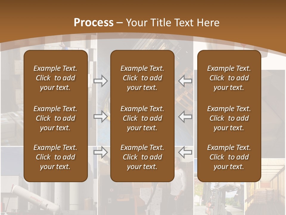 Colis Stockage Livreur PowerPoint Template