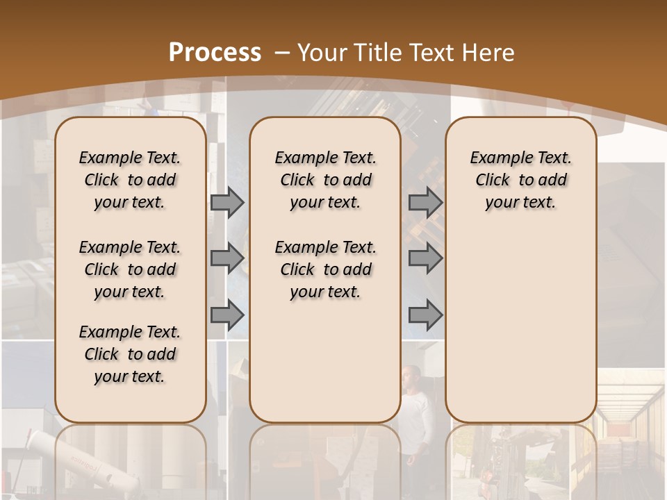 Colis Stockage Livreur PowerPoint Template