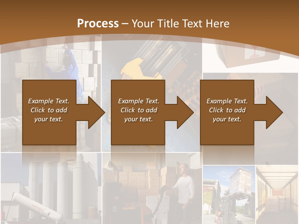 Colis Stockage Livreur PowerPoint Template
