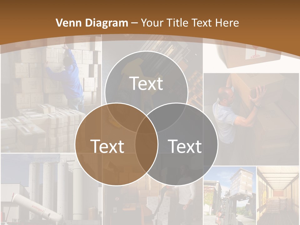 Colis Stockage Livreur PowerPoint Template