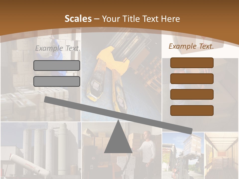 Colis Stockage Livreur PowerPoint Template