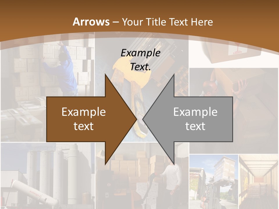 Colis Stockage Livreur PowerPoint Template