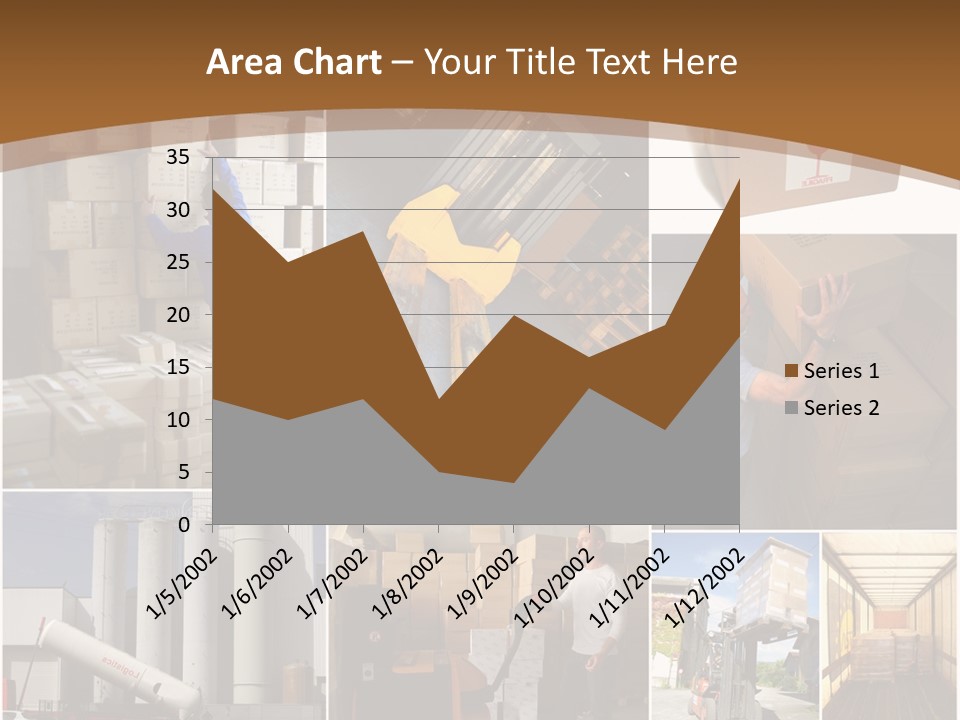 Colis Stockage Livreur PowerPoint Template