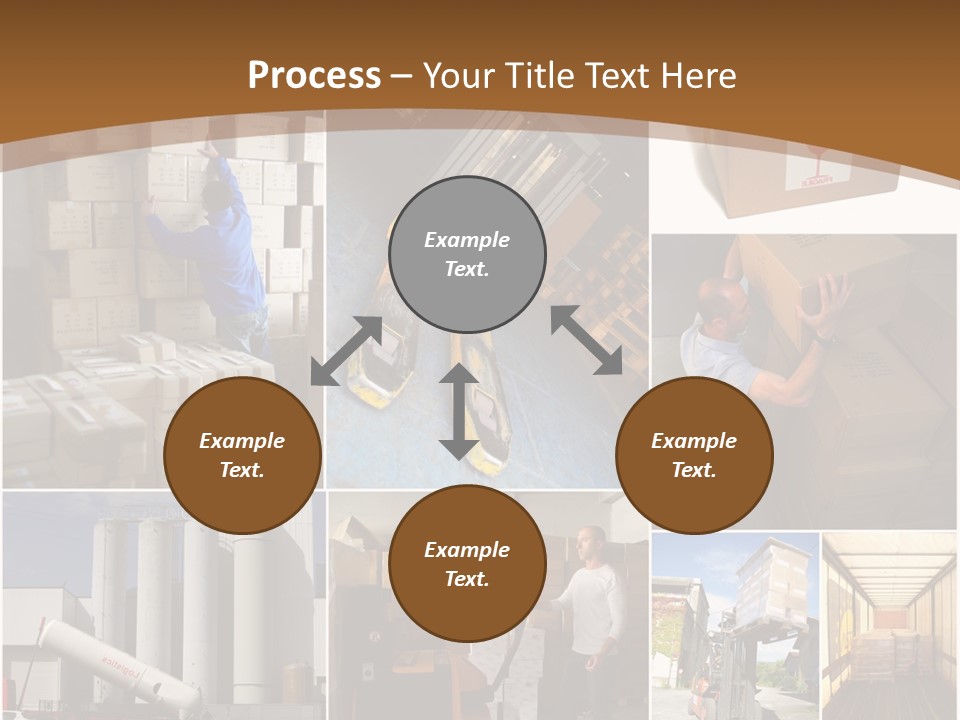 Colis Stockage Livreur PowerPoint Template