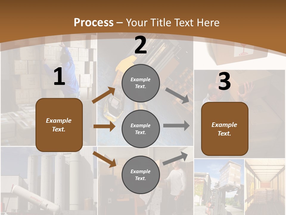 Colis Stockage Livreur PowerPoint Template