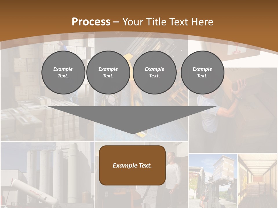 Colis Stockage Livreur PowerPoint Template
