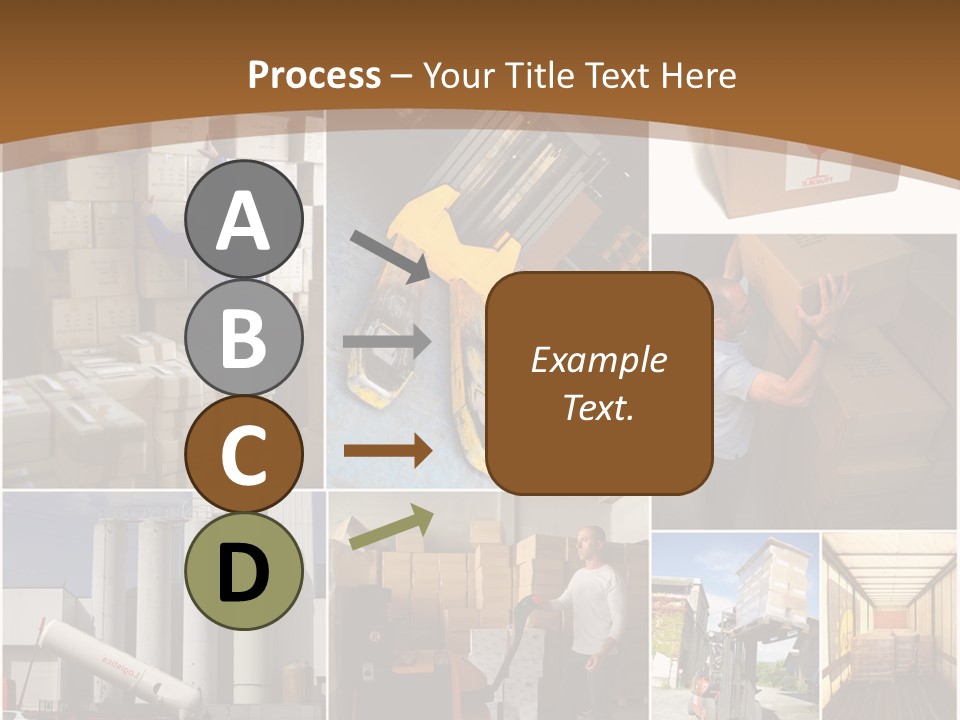 Colis Stockage Livreur PowerPoint Template