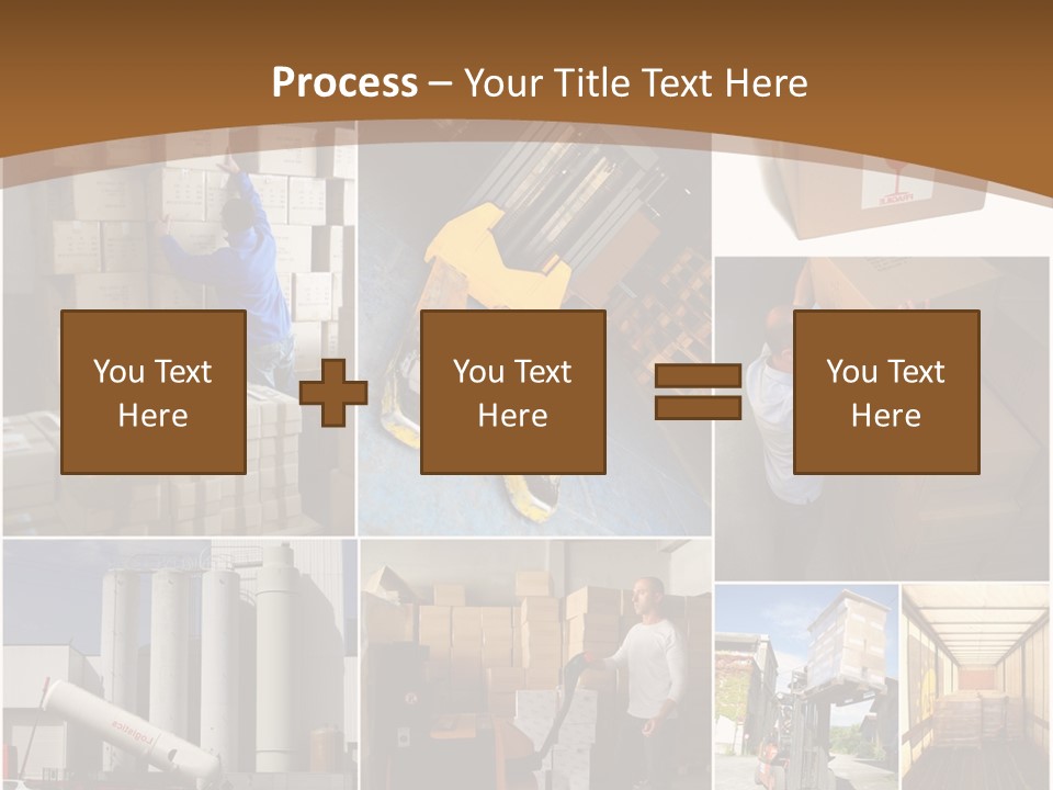 Colis Stockage Livreur PowerPoint Template