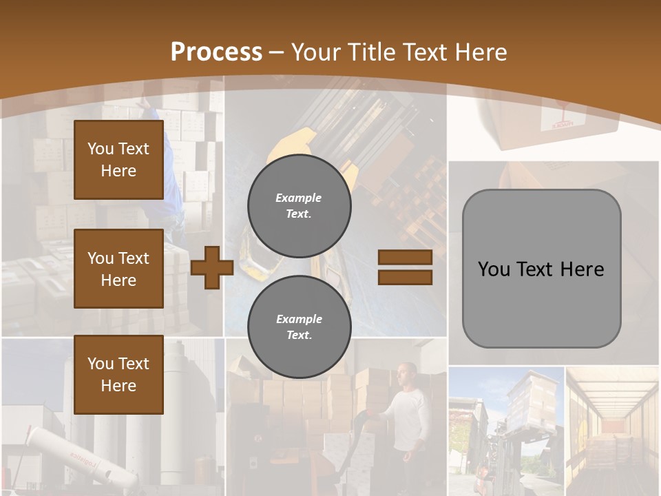 Colis Stockage Livreur PowerPoint Template