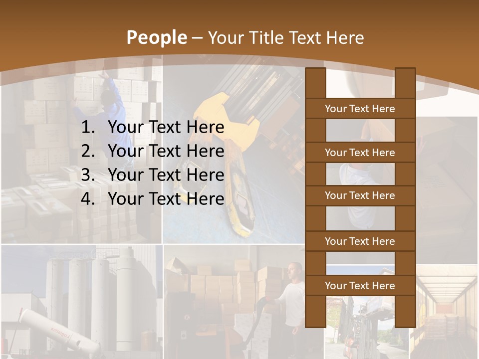 Colis Stockage Livreur PowerPoint Template