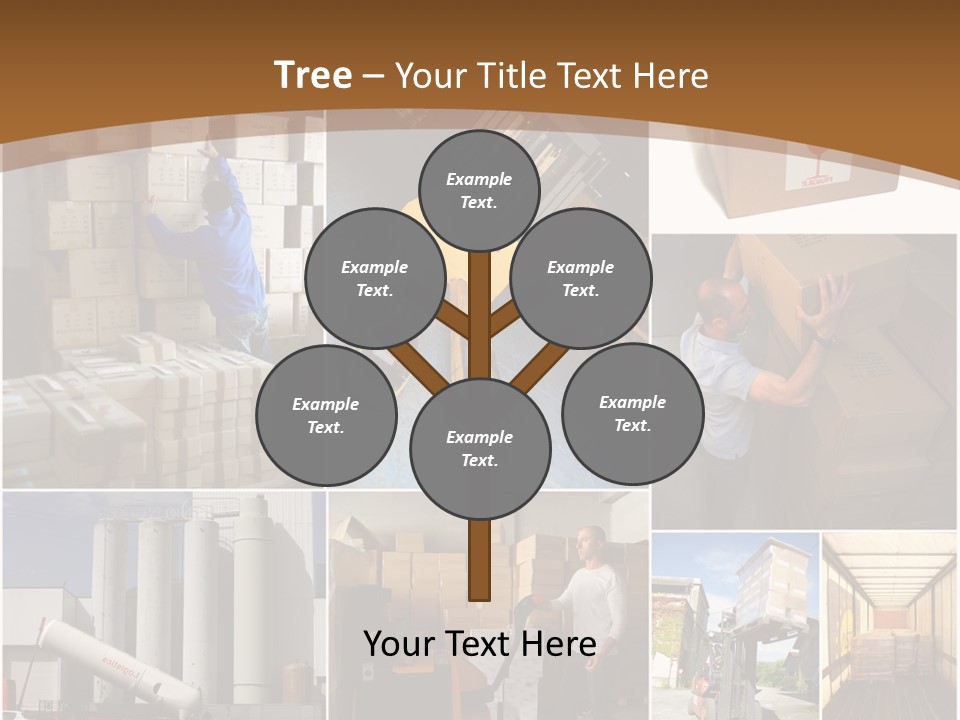 Colis Stockage Livreur PowerPoint Template