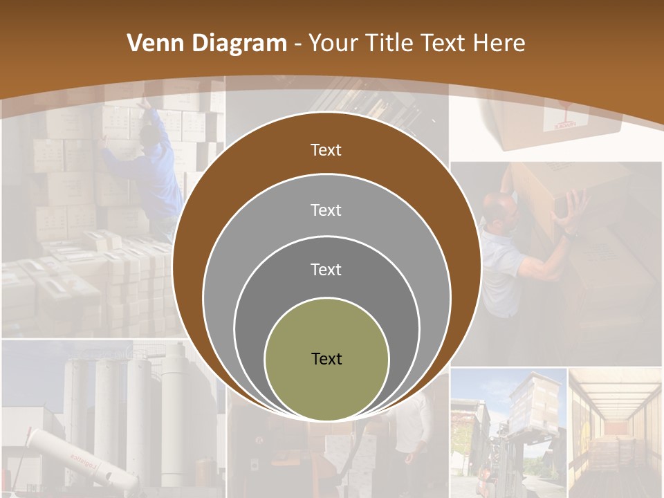 Colis Stockage Livreur PowerPoint Template